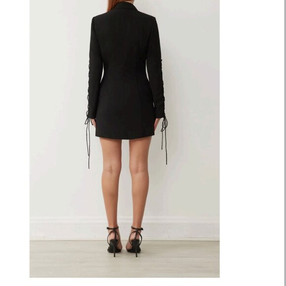 BOSKEMPER REVOLUTION BLAZER/MINI DRESS IN NOIR BLACK SIZE MEDIUM NWT - Picture 5 of 13